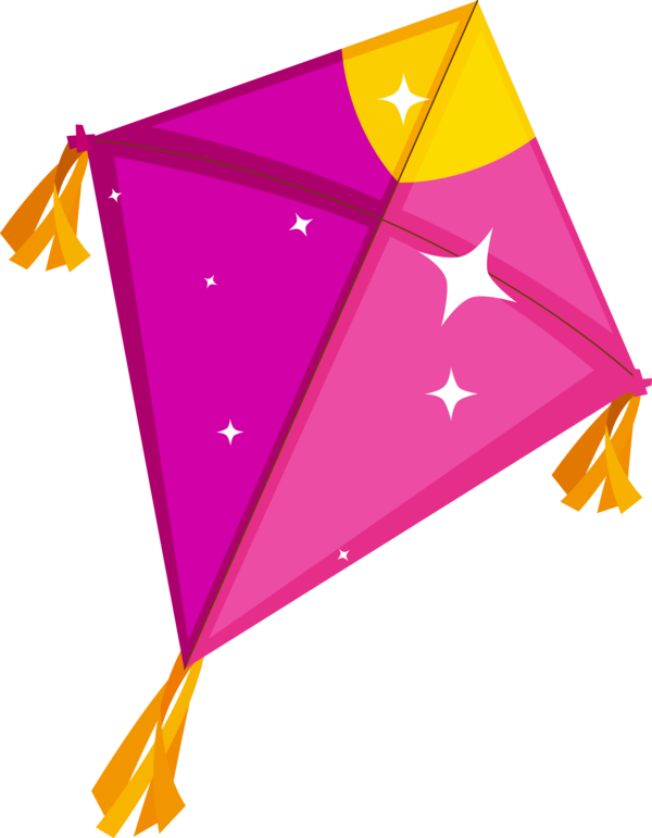 Makar Sankranti Kite Line Triangle For Happy 2020 Transparent PNG Image