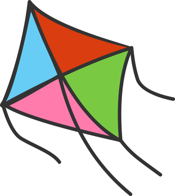 Makar Sankranti Line Sport Kite Triangle For Happy Ideas Transparent PNG Image