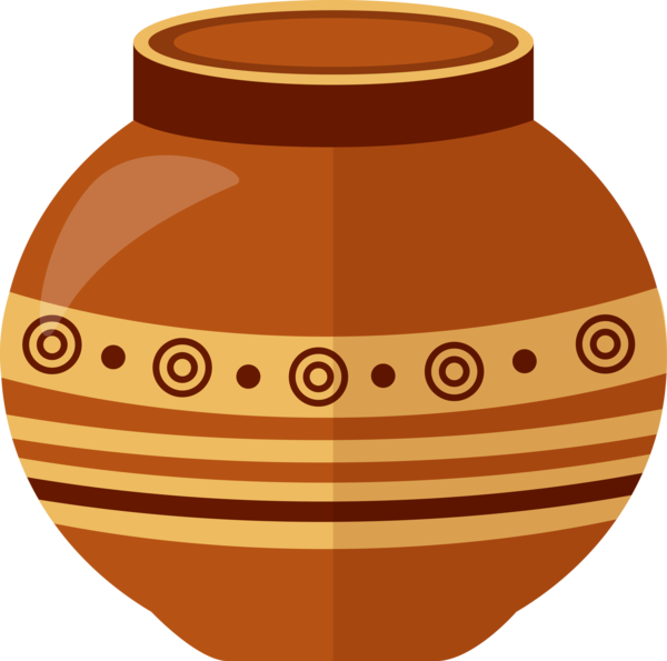 Makar Sankranti Earthenware Orange Pottery For Happy Cake Transparent PNG Image