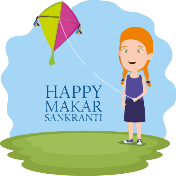 Makar Sankranti Cartoon Sharing For Happy Resolutions Transparent PNG Image