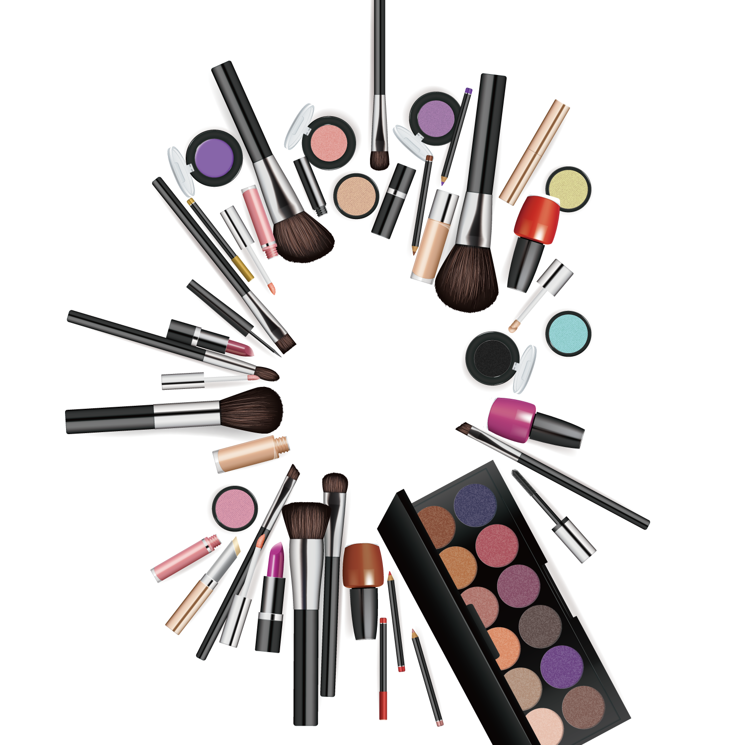 Brushes Cosmetics Free HQ Image Transparent PNG Image