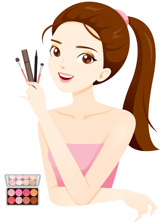 Doing Girl Makeup Download Free Image Transparent PNG Image