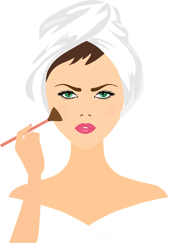 Doing Girl Vector Makeup Download HQ Transparent PNG Image