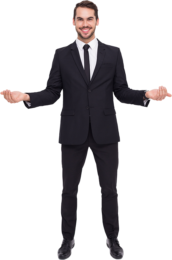 Standing Man Business Formal PNG File HD Transparent PNG Image