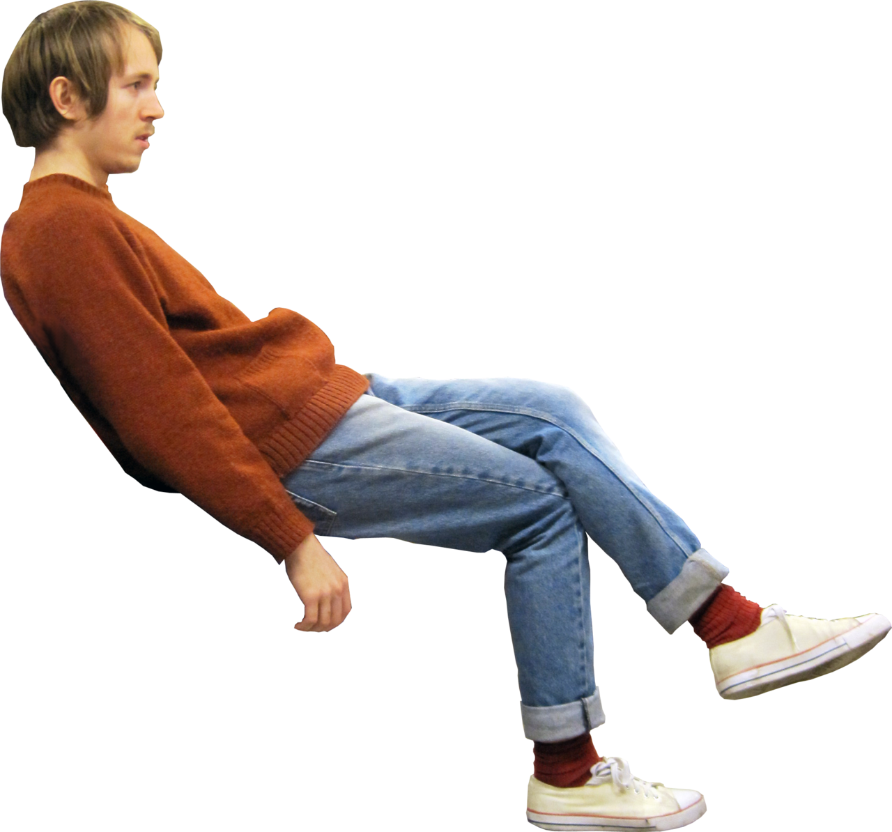 Sitting Man Transparent Transparent PNG Image