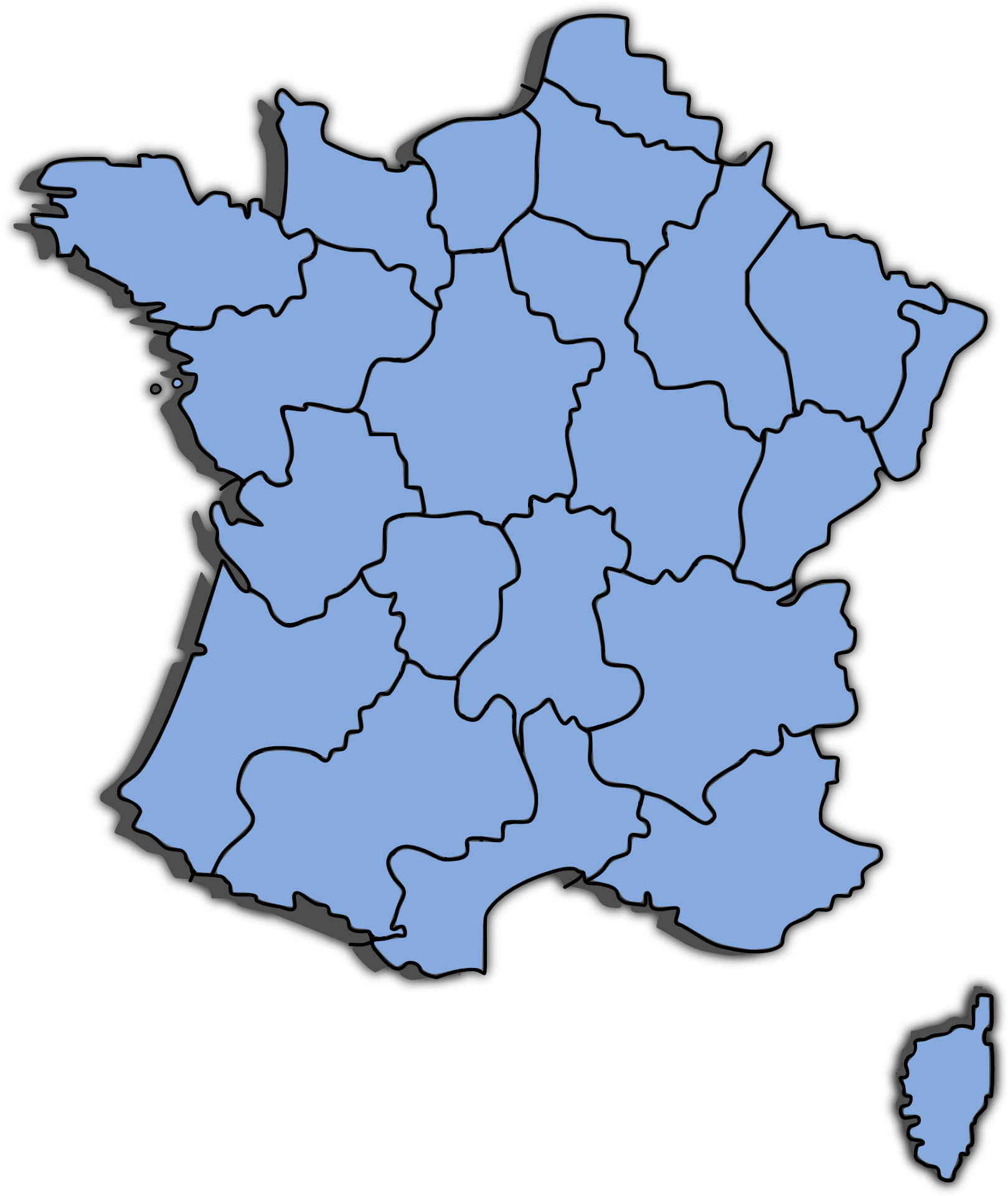 Map Vector France Download HD Transparent PNG Image