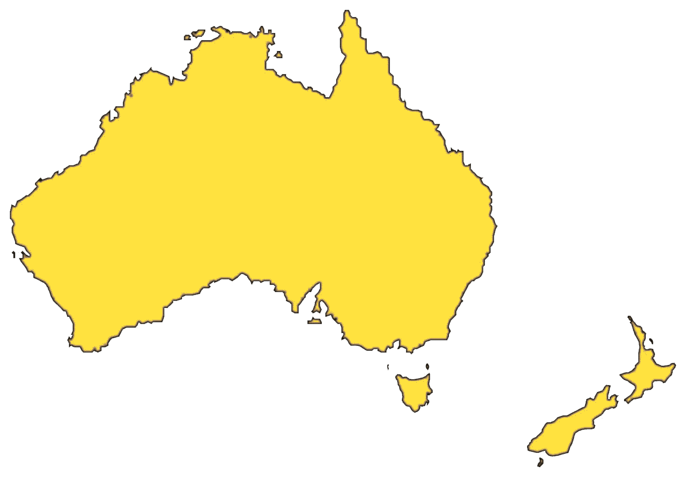 Australia Map File Transparent PNG Image