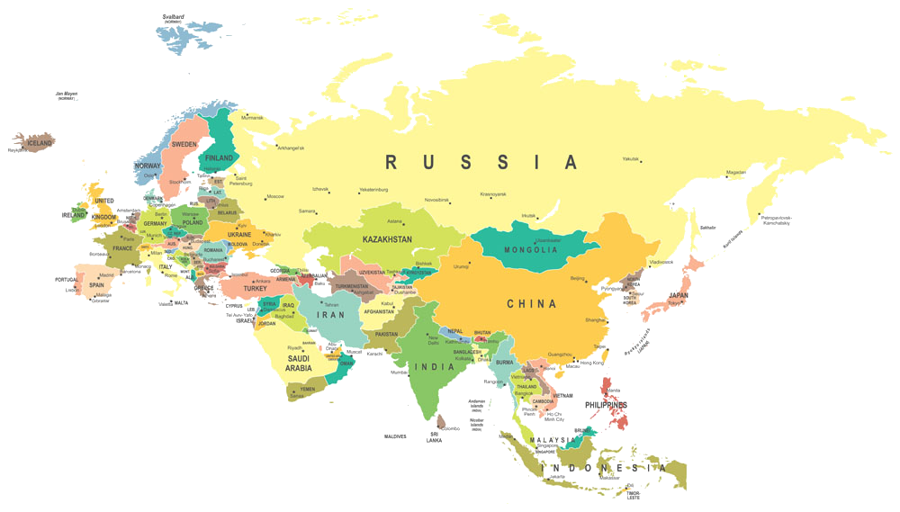 Europe Map Asia Area HD Image Free PNG Transparent PNG Image