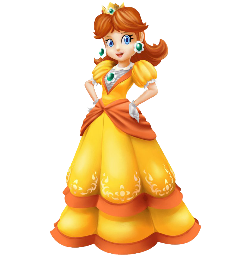 Mario Super Princess Bros Daisy Transparent PNG Image