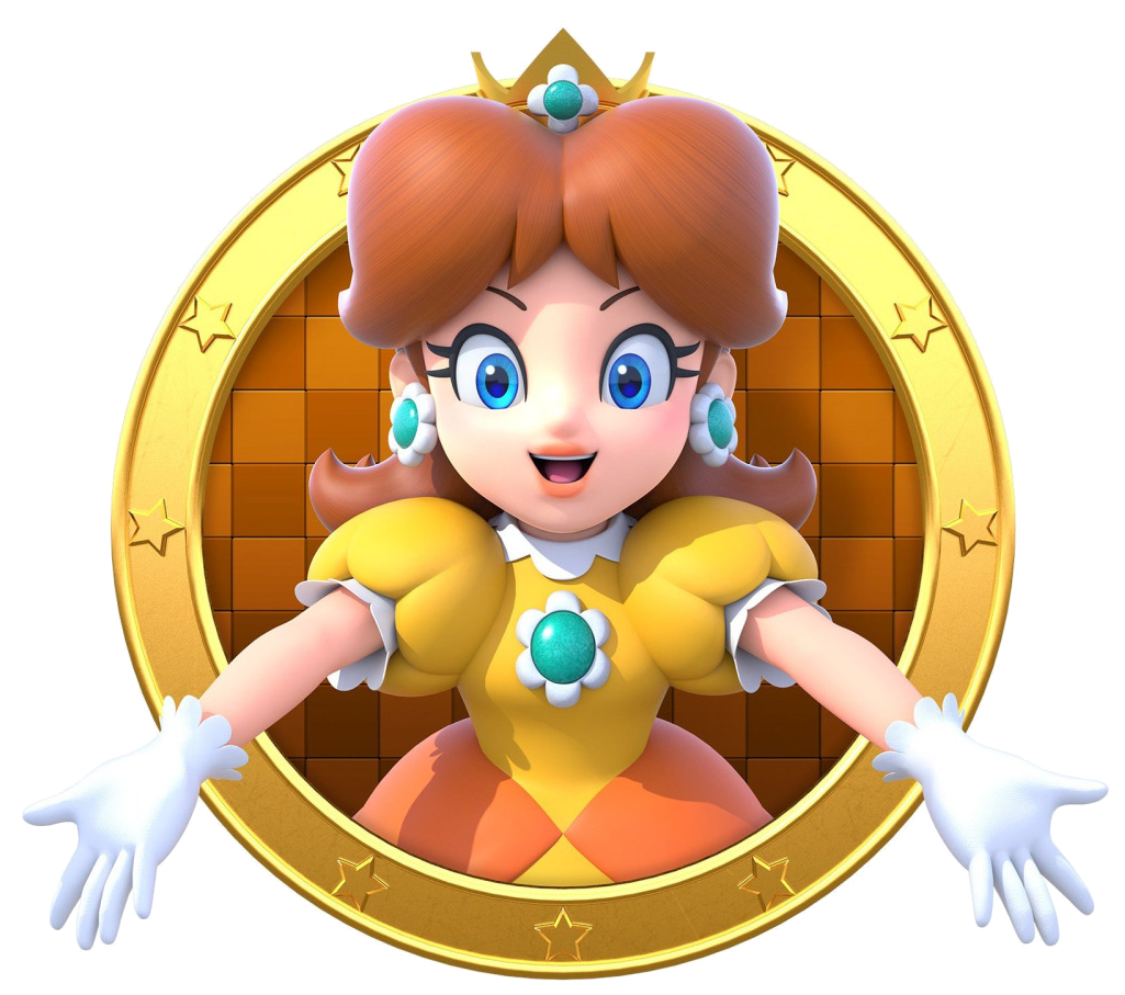 Toy Character Fictional Mario Bros Daisy Princess Transparent PNG Image