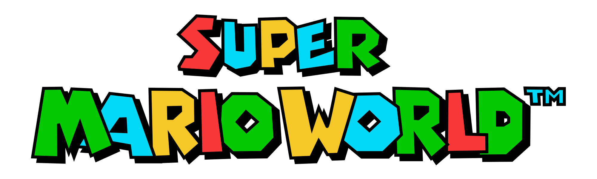 Text Brand Wii Mario Bros World Super Transparent PNG Image