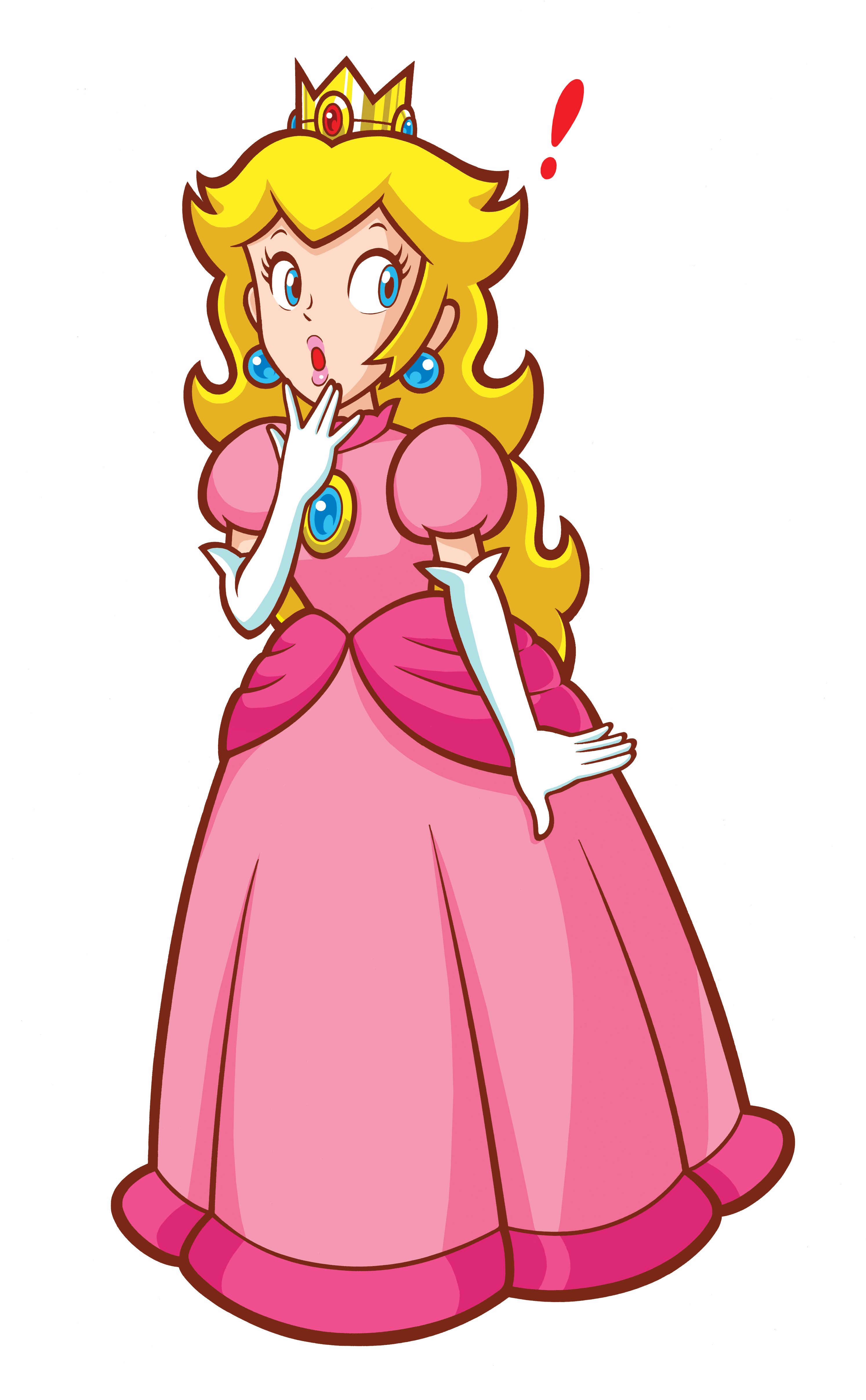 Pink Flower Peach Mario Super Princess Transparent PNG Image