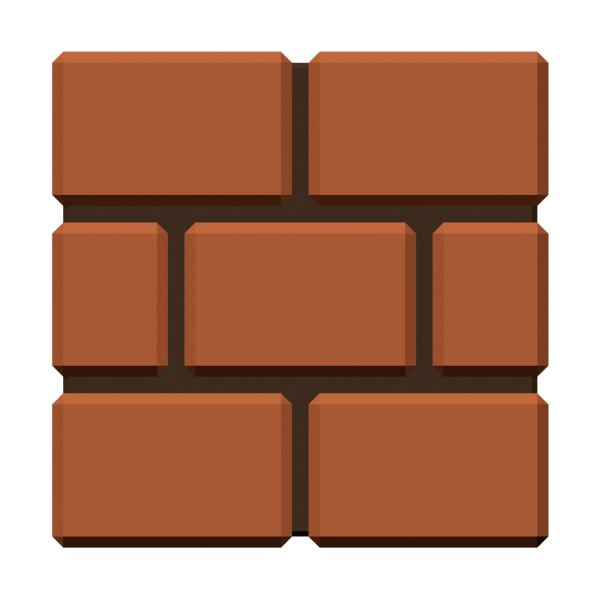 Mario Square Super Bros Brown Free Clipart HD Transparent PNG Image