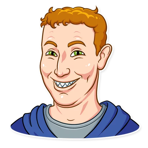 Zuckerberg Telegram Sticker Vkontakte Mark Download HQ PNG Transparent PNG Image