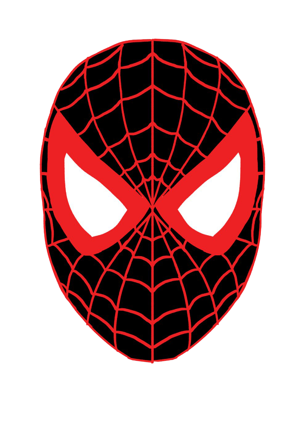 The Spider-Man Mask Into Spider-Verse Transparent PNG Image