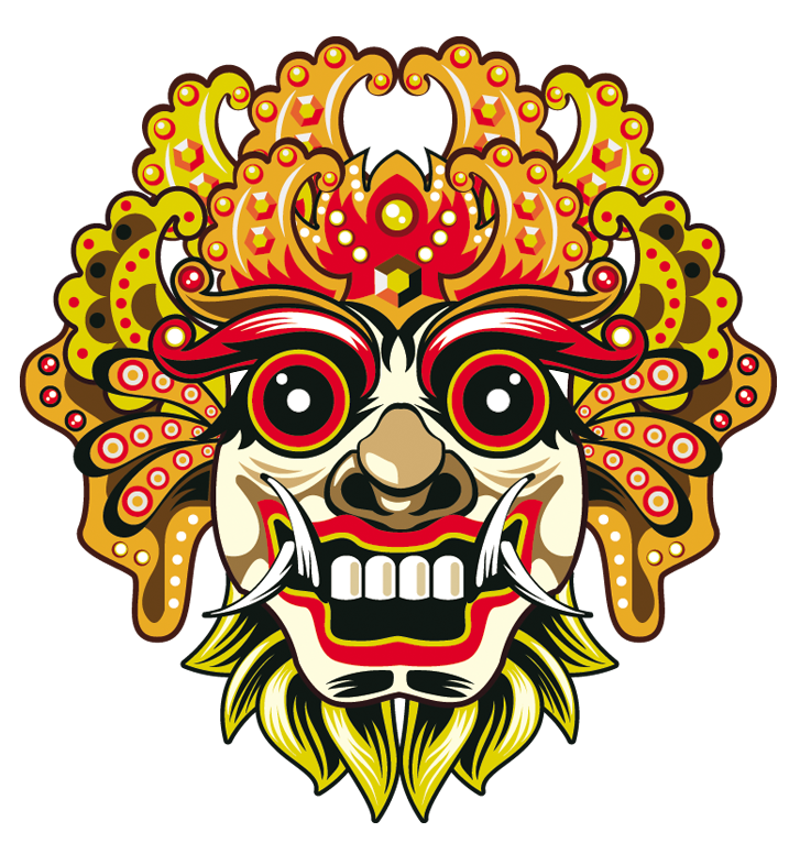 Barong Bali Mask Face Chiefs Euclidean Vector Transparent PNG Image