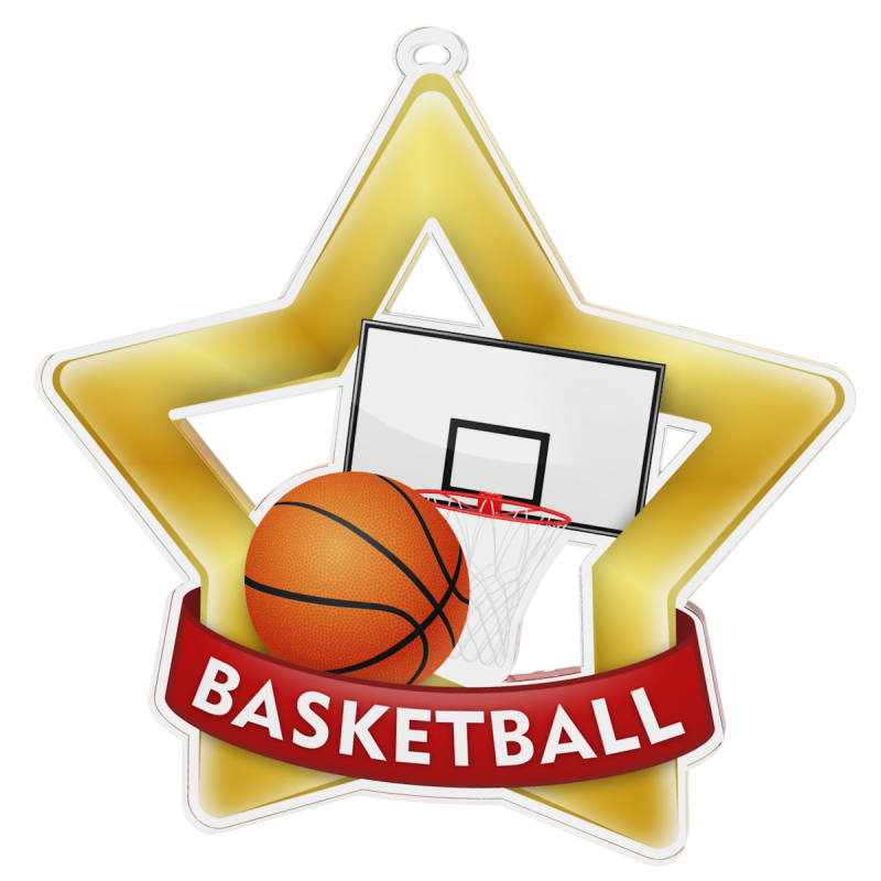 Medal Basketball Star PNG Free Photo Transparent PNG Image