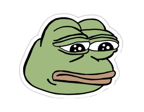 Meme Pic Pepe Frog Sad The Transparent PNG Image