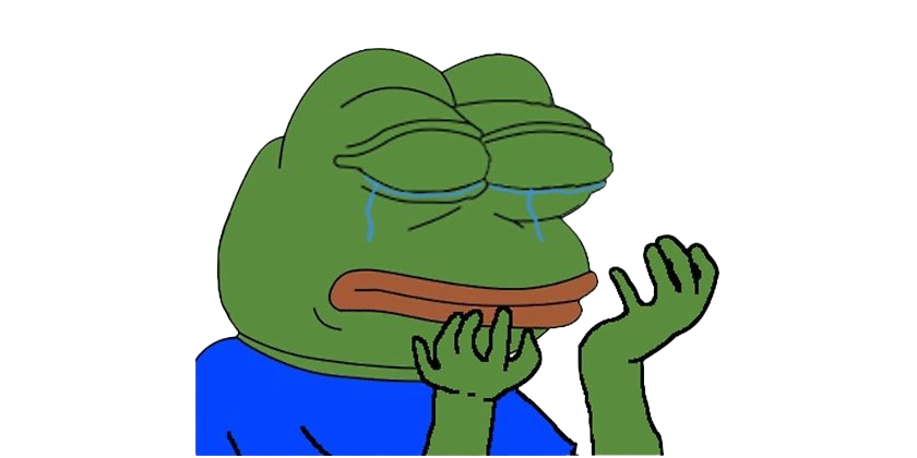 Meme Pepe Frog Sad Images The Transparent PNG Image