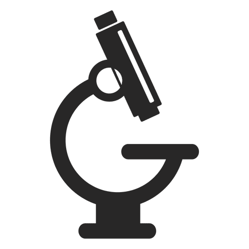 Microscope Silhouette Free Clipart HQ Transparent PNG Image