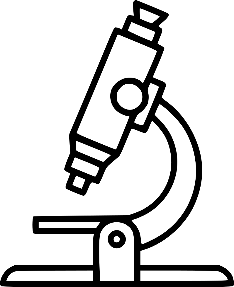 Microscope Silhouette Free Clipart HD Transparent PNG Image