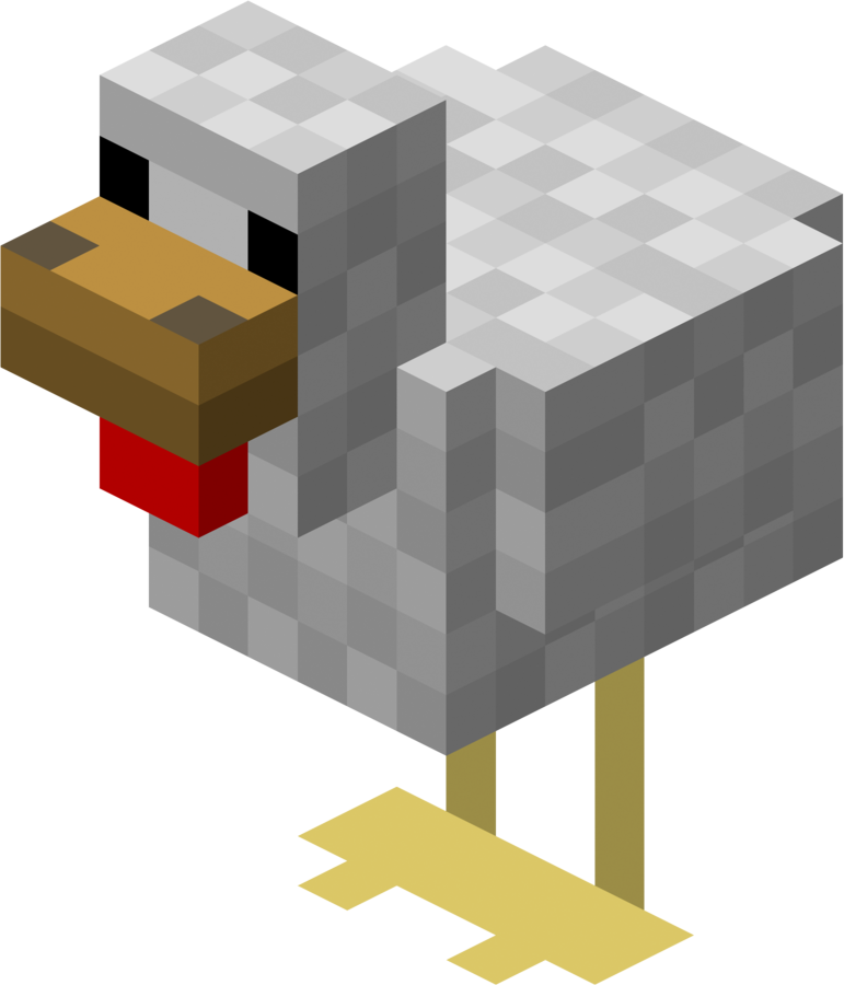 Minecraft Chicken Png Transparent PNG Image