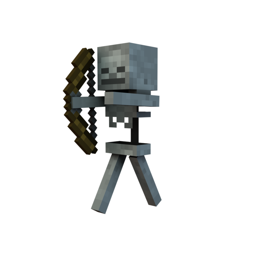 Minecraft Skeleton Png Transparent PNG Image