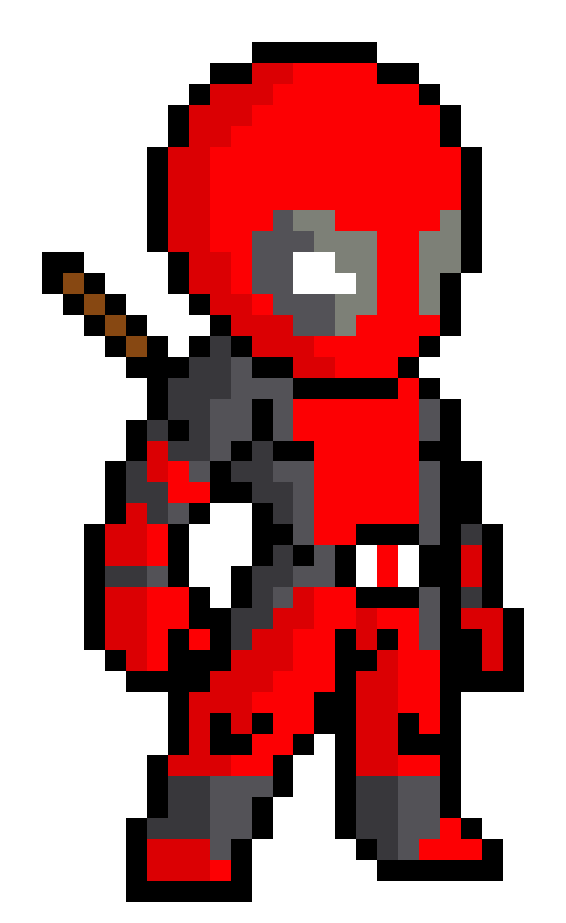 Symbol Deadpool Art Minecraft Pixel Free Download PNG HD Transparent PNG Image