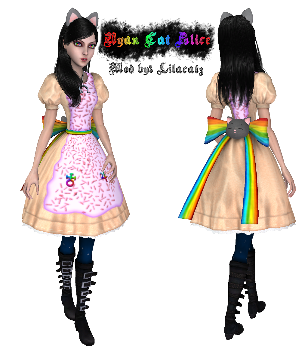 Nyan Madness Clothing Alice Cat Returns Design Transparent PNG Image