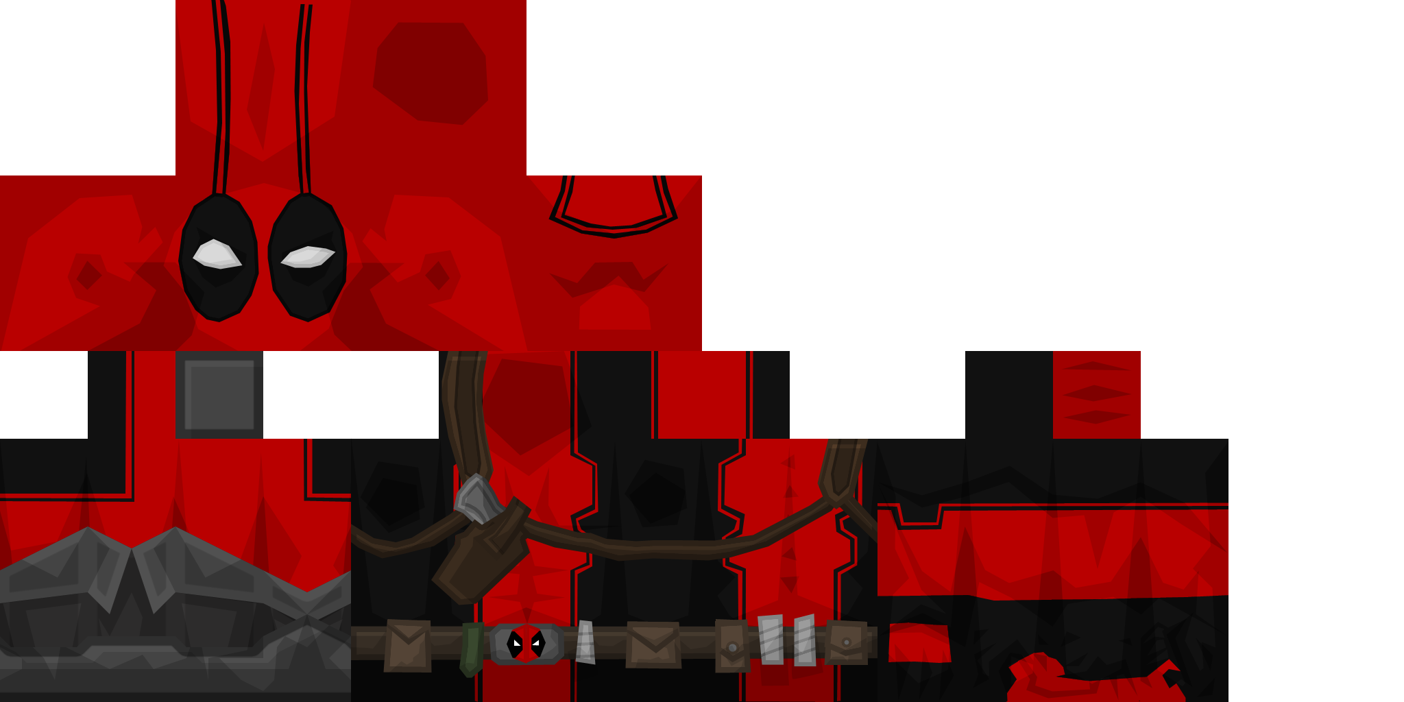 Square Deadpool Pocket Edition Minecraft Red Transparent PNG Image