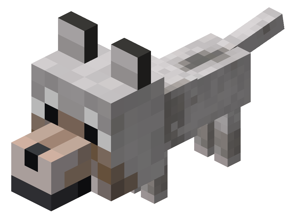 Angle Pocket Edition Baby Wolves Minecraft Transparent PNG Image