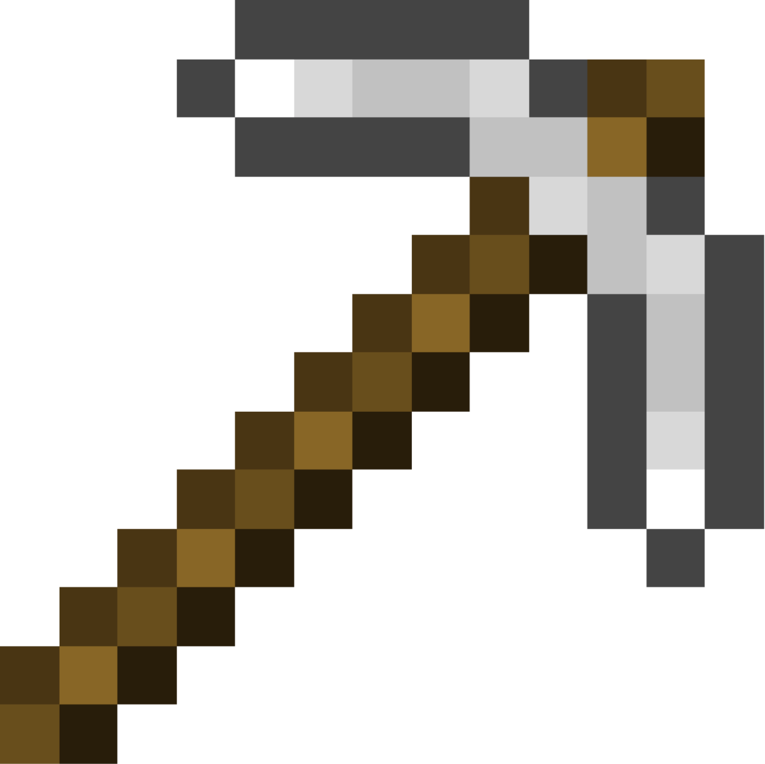 Square Angle Pocket Edition Pickaxe Minecraft Transparent PNG Image