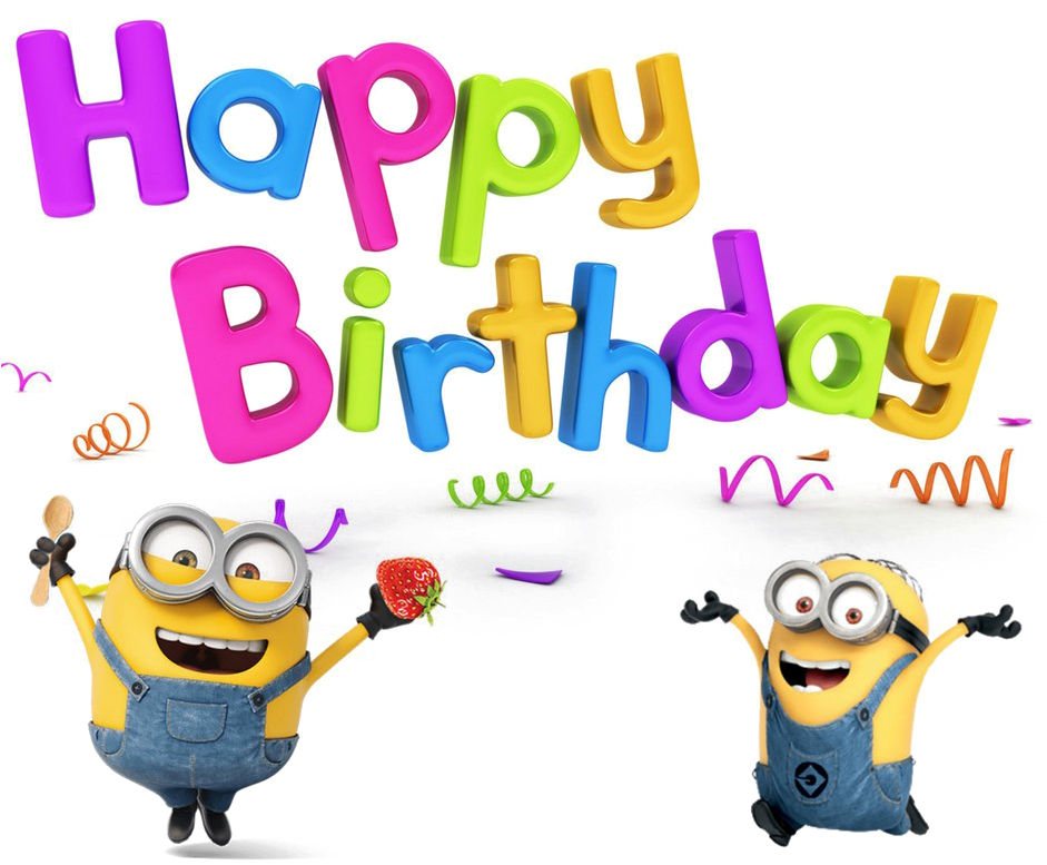 Birthday Minions Free PNG HQ Transparent PNG Image