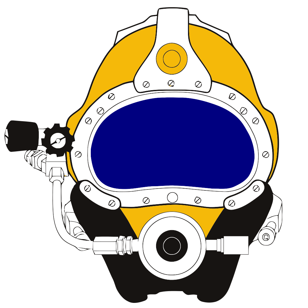 Underwater Helmet Yellow Professional Headgear Diving Transparent PNG Image