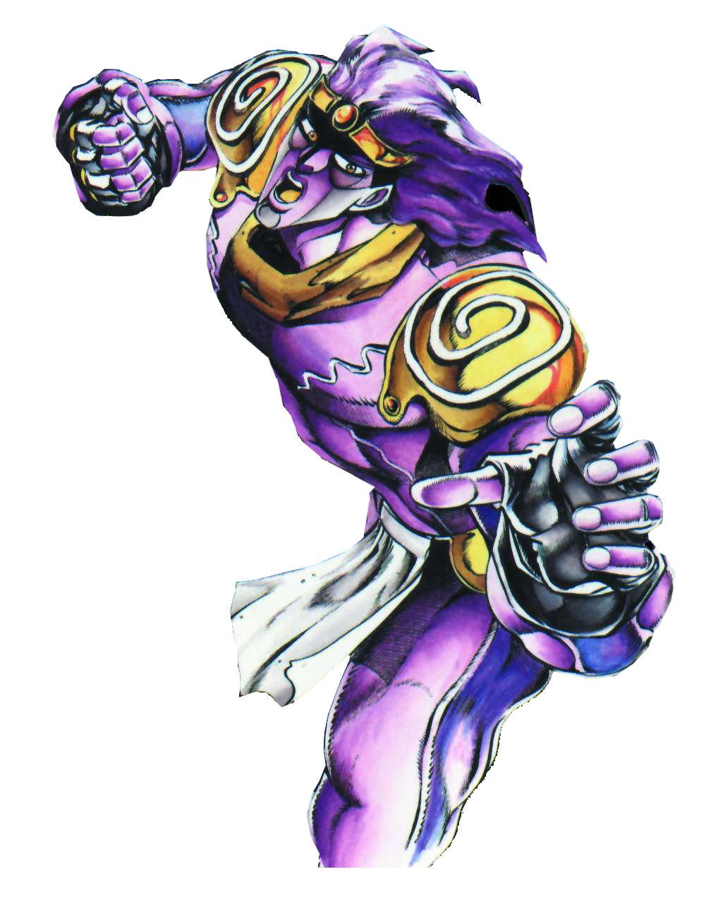 Jojo Jotaro Art Purple Kujo Adventure Bizarre Transparent PNG Image