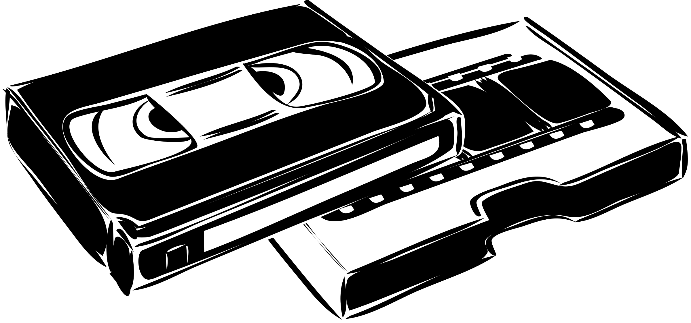 Vcrs Videotape Automotive Photography Vhs Exterior Monochrome Transparent PNG Image