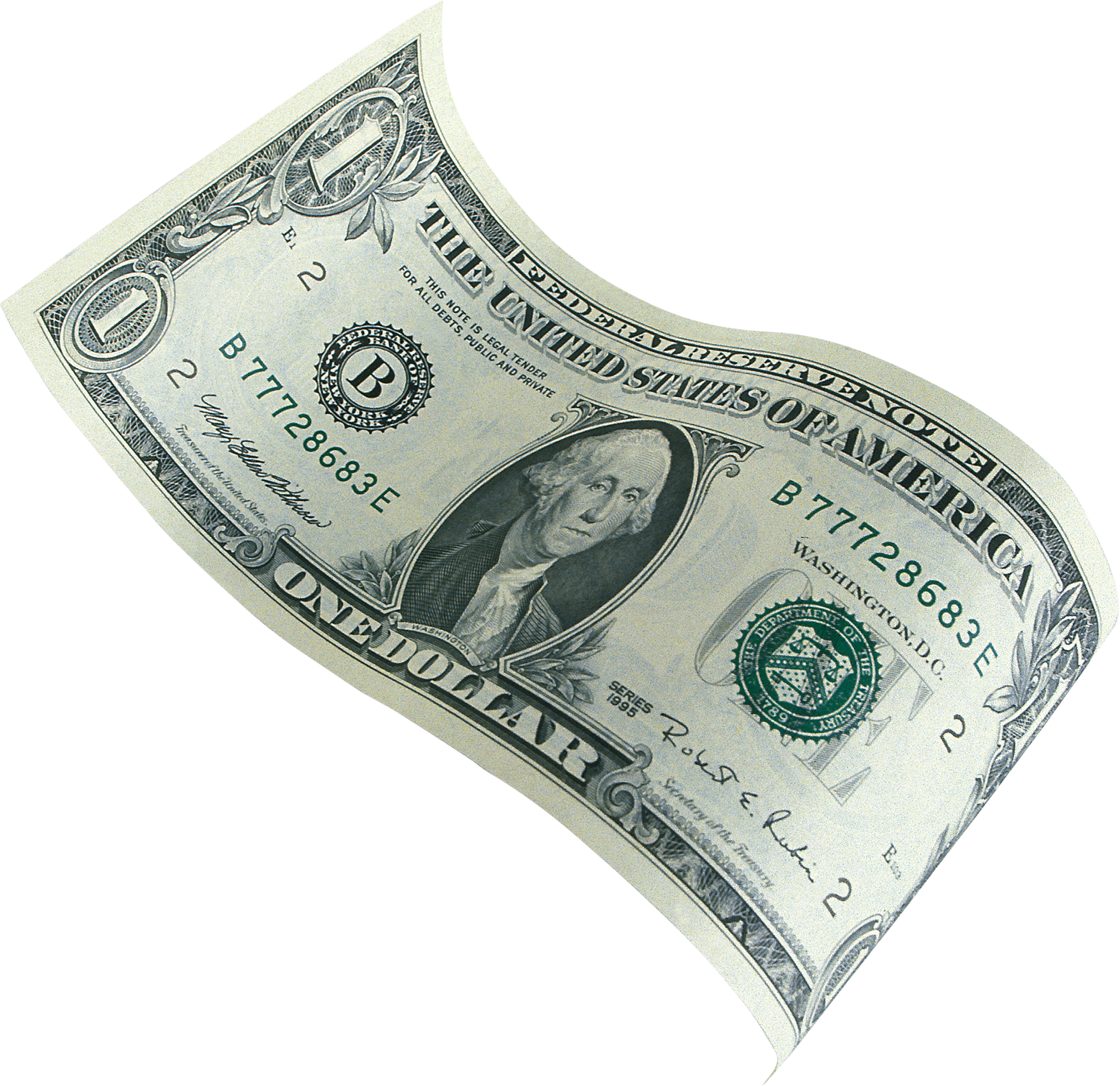 Dollar Banknote One Free Clipart HD Transparent PNG Image