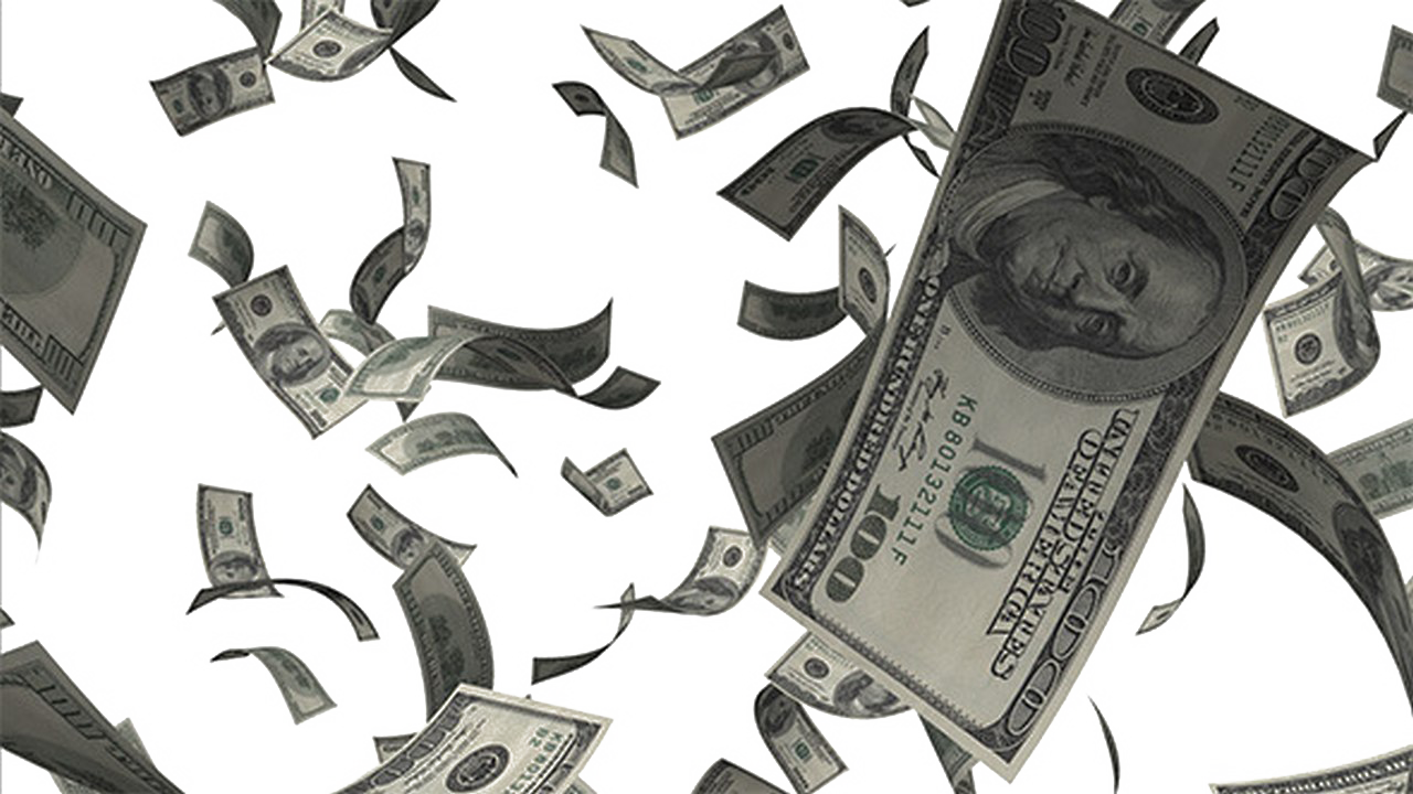 Money Falling Picture Free HQ Image Transparent PNG Image