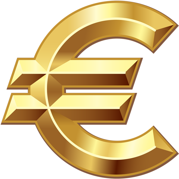 Symbol Gold Euro HD Image Free Transparent PNG Image