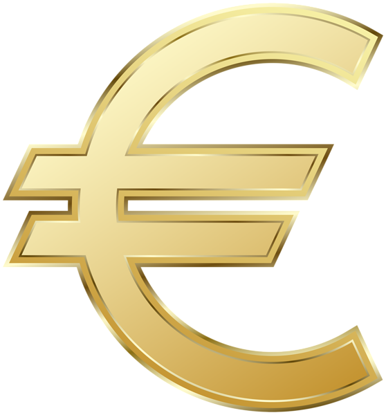 Symbol Pic Euro Free Clipart HQ Transparent PNG Image