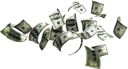 Money Falling Notes Free Clipart HQ Transparent PNG Image