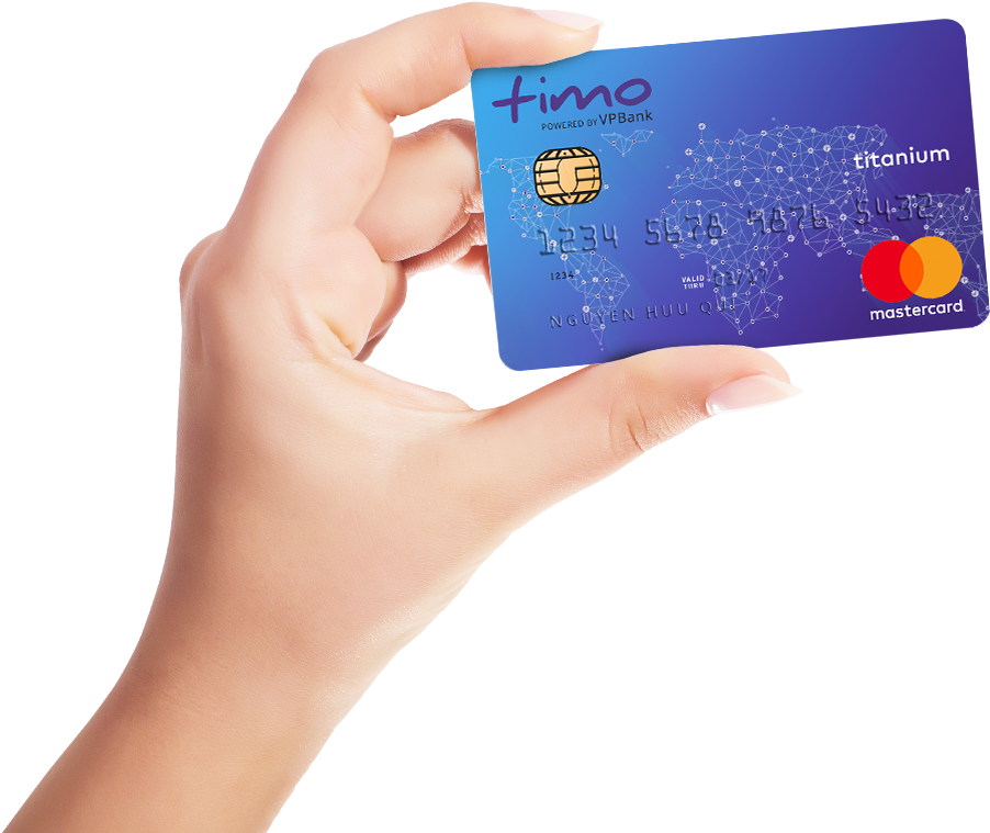 Female Photos Hand Credit Holding Card Transparent PNG Image