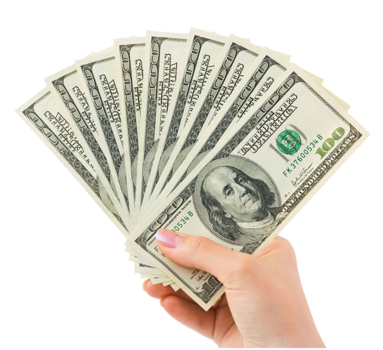 Dollars Holding Female Hand PNG Free Photo Transparent PNG Image