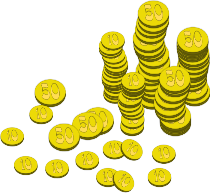 Golden Coins Stack Free HD Image Transparent PNG Image