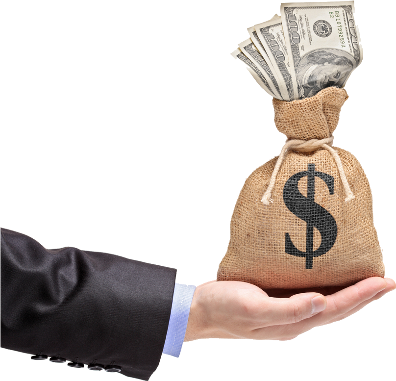 Dollars Holding Hand Free Download Image Transparent PNG Image