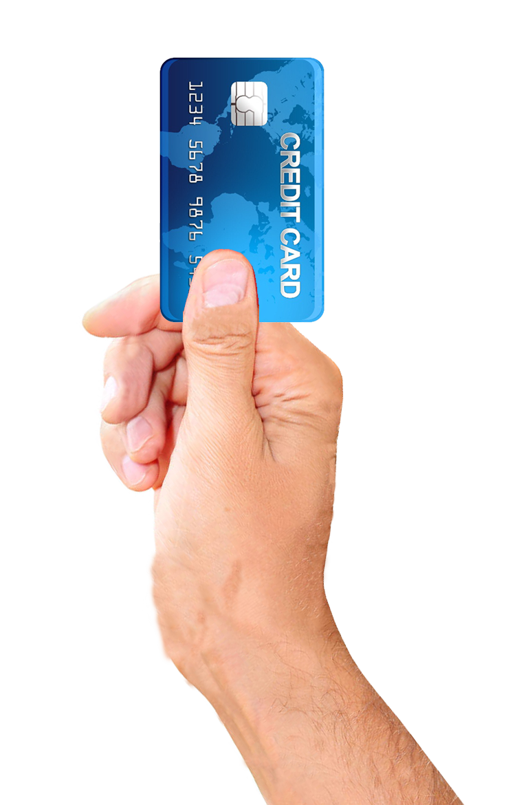 Credit Male Card Holding Hand Transparent PNG Image