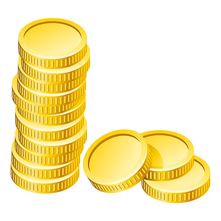 Golden Tower Coins Stack Download HD Transparent PNG Image