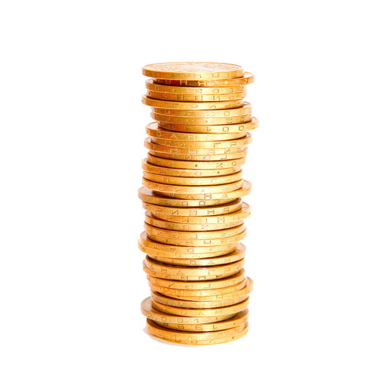 Golden Tower Coins Stack PNG File HD Transparent PNG Image