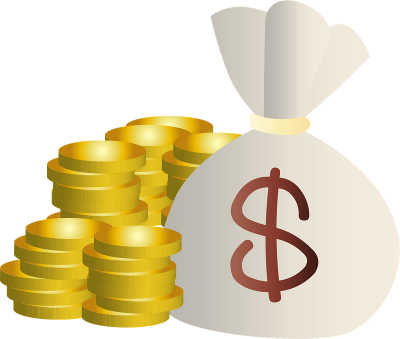 Golden Coins Stack Currency PNG Download Free Transparent PNG Image