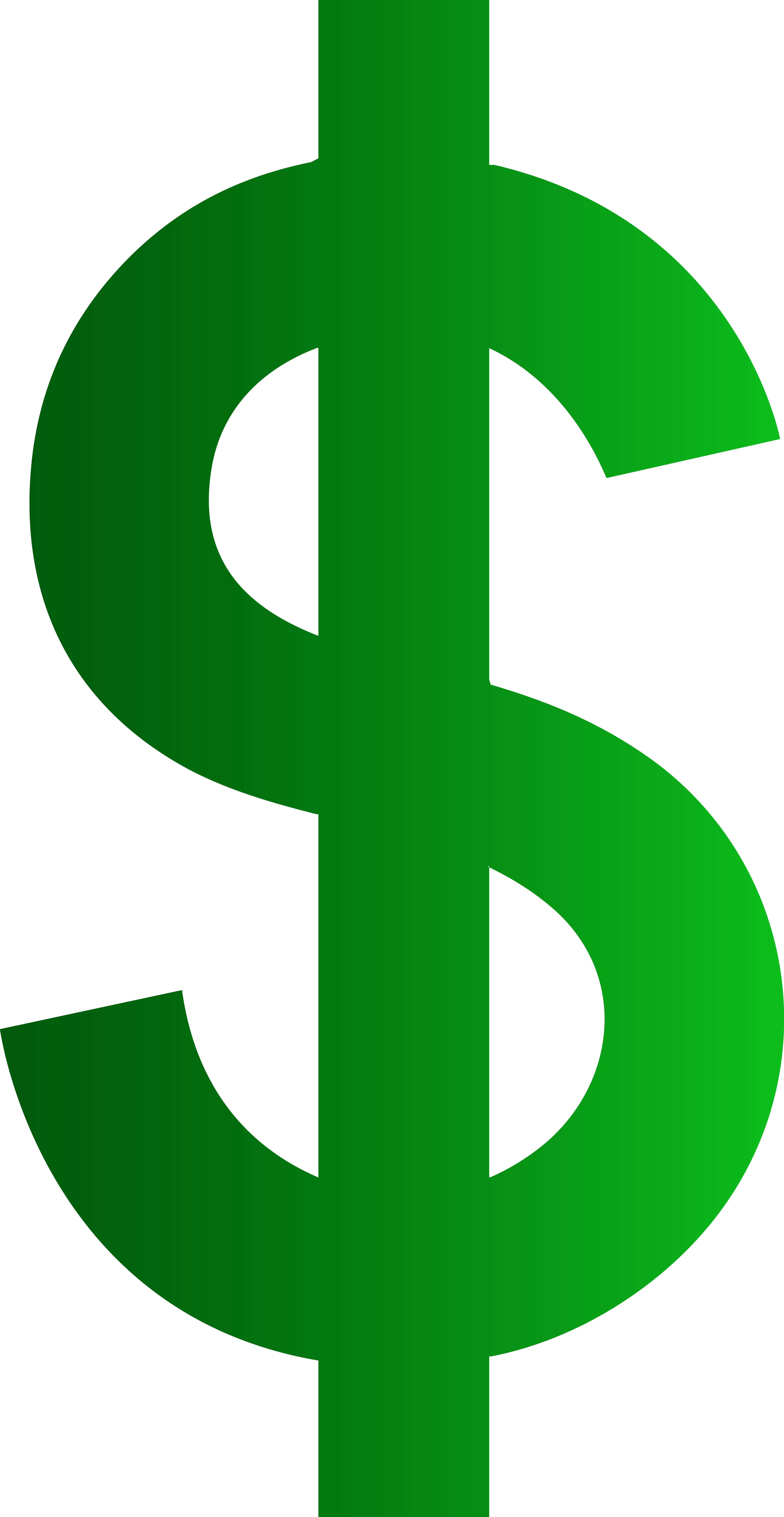 Green Dollar Symbol Image Transparent PNG Image